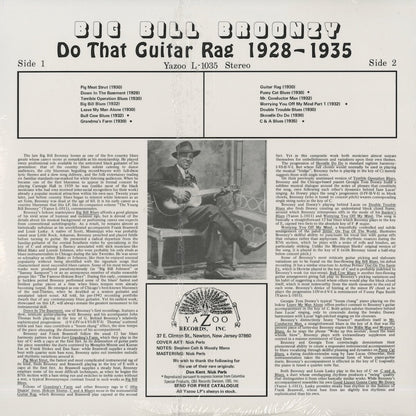 Big Bill Broonzy / ビッグ・ビル・ブルーンジー / Do That Guitar Rag 1928-1935 (180g)  L-1035