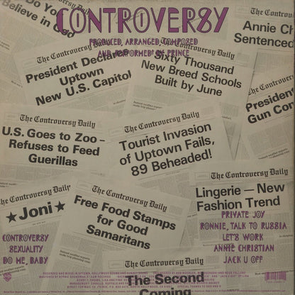Prince / プリンス / Controversy (BSK3601)