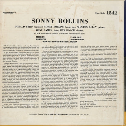 Sonny Rollins / ソニー・ロリンズ / Sonny Rollins Volume 1 (BLP1542)