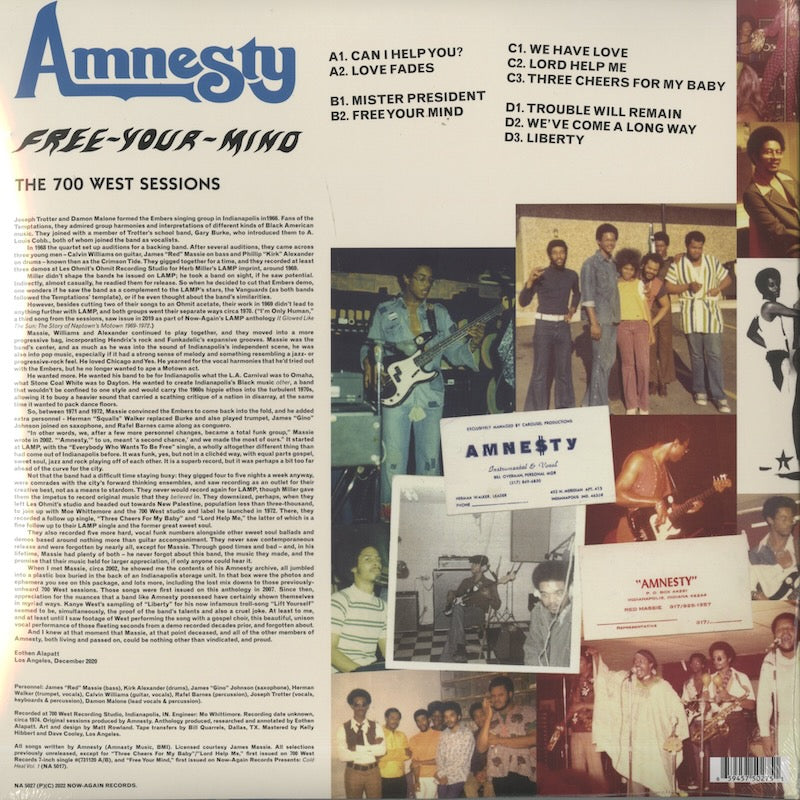 Amnesty / アムネスティ / Free Your Mind -2LP (NA5027)
