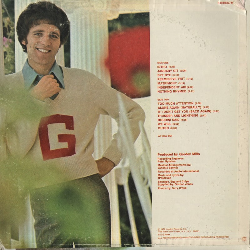 Gilbert O'Sullivan / ギルバート・オサリバン / Himself (MAM-4)