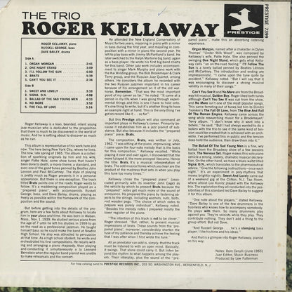 Roger Kellaway  / ロジャー・ケラウェイ / The Trio (PR7399)