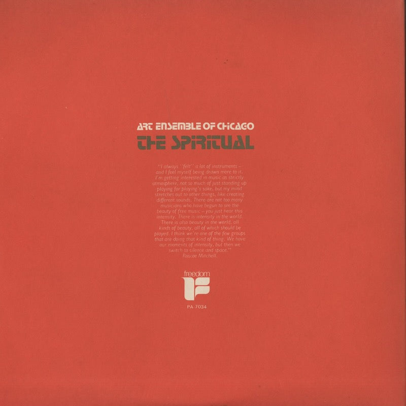 Art Ensemble of Chicago / アート・アンサンブル・オブ・シカゴ / The Spiritual (PA-7034)