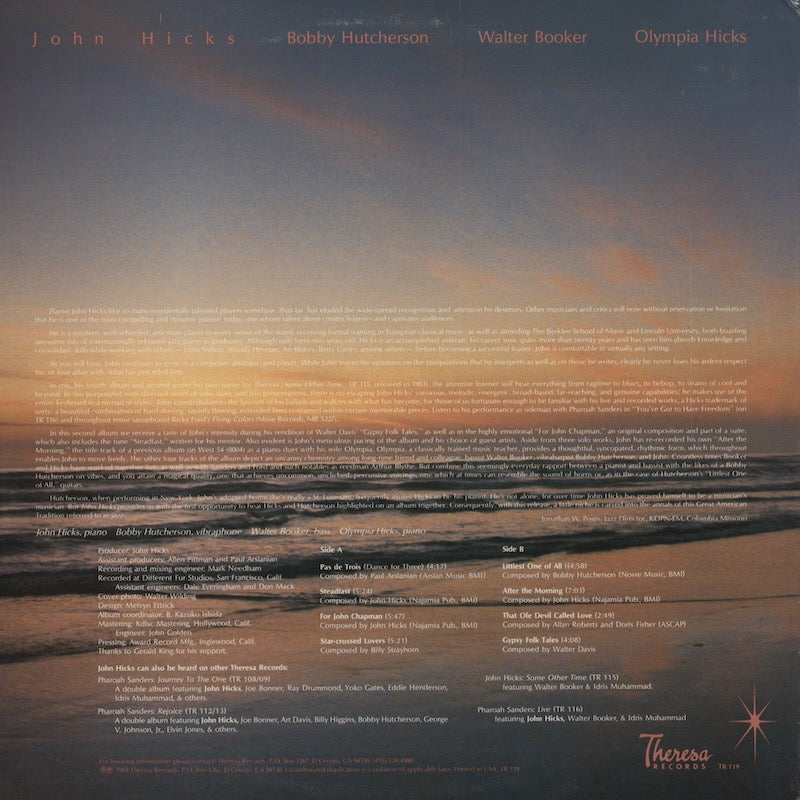 John Hicks / ジョン・ヒックス / John Hicks (TR119)