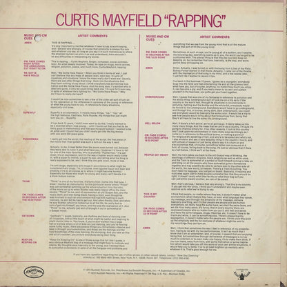 Curtis Mayfield / カーティス・メイフィールド / Rapping (Special Promotional Radio Show) (CRS-SP)