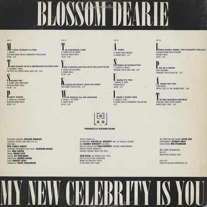 Blossom Dearie / ブロッサム・ディアリー / My New Celebrity Is You -2LP (BMD 103)