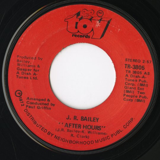 J.R. Bailey / J R ベイリー / Heaven On Earth / After Hours -7 (TR3805)