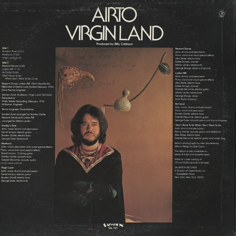 Airto / アイアート / Virgin Land (SAL 701)