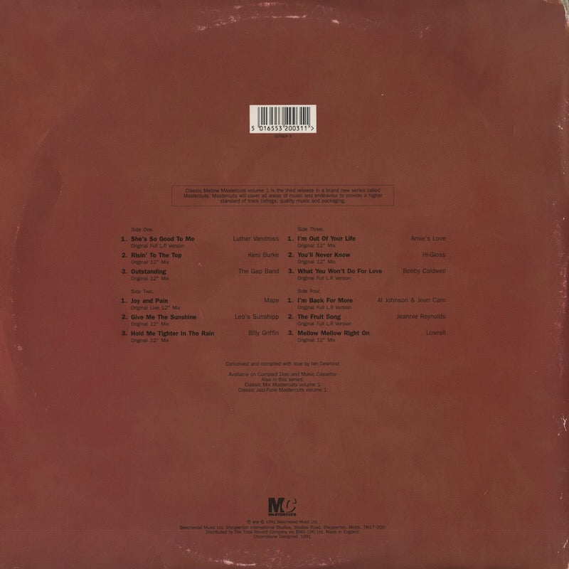 V.A./ Classic Mellow / Difinitive Mellow Mastercuts Volume 1 (CUTSLP3)