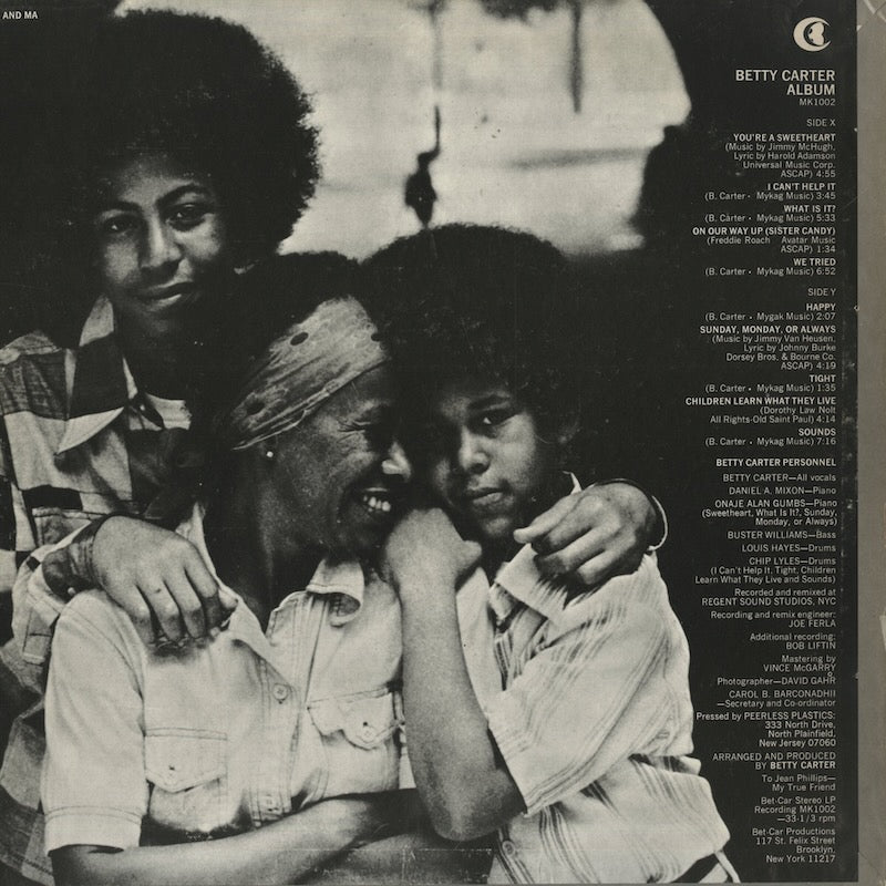 Betty Carter / ベティ・カーター / Betty Carter (MK 1002)