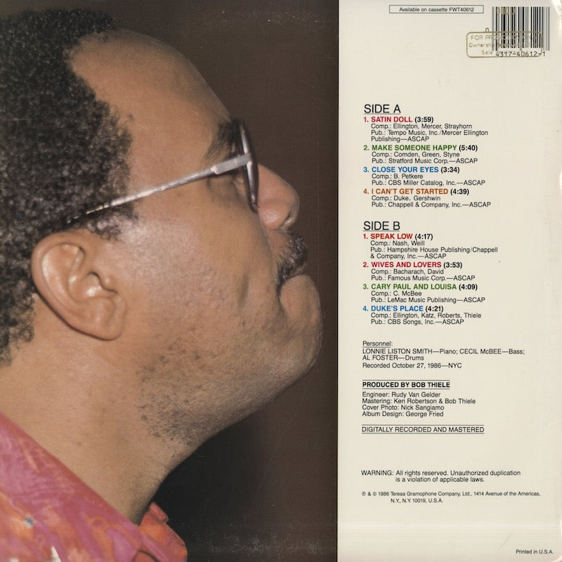 Lonnie Liston Smith / ロニー・リストン・スミス / Make Someone Happy (FW40612)