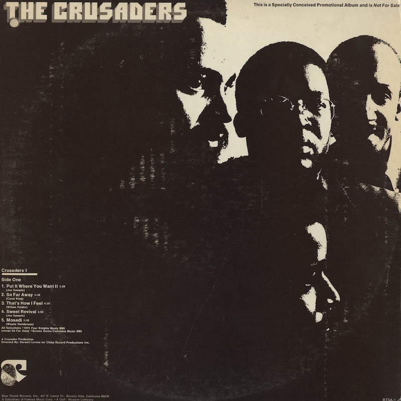 The Crusaders / クルセイダーズ / Promotional Album (BTSA 1)