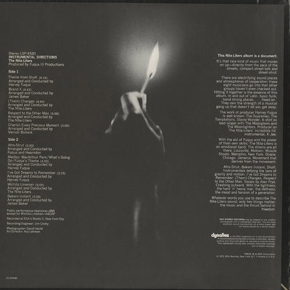 The Nite-Liters / ナイトライターズ / Instrumental Directions (LSP-4580)