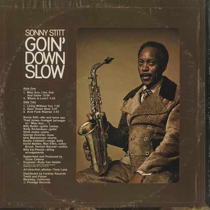 Sonny Stitt / ソニー・スティット / Goin' Down Slow (PRT-10048)