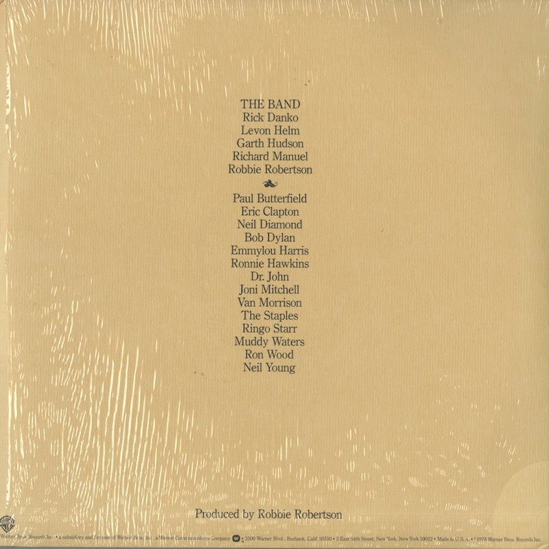 The Band / ザ・バンド / The Last Waltz (3WS3146)