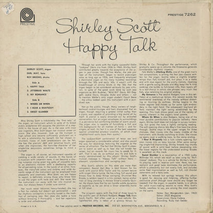 Shirley Scott / シャーリー・スコット / Happy Talk (PRST7262)