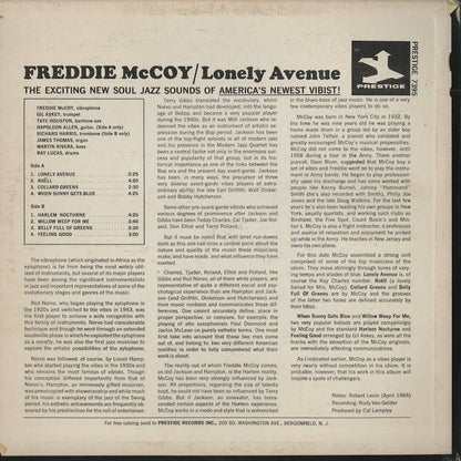 Freddie McCoy – Lonely Avenue (PRST7395) LP 1965 US Prestige | 中古LP