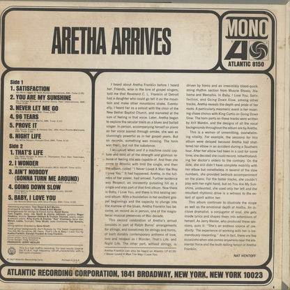 Aretha Franklin / アレサ・フランクリン / Aretha Arrives (8150)