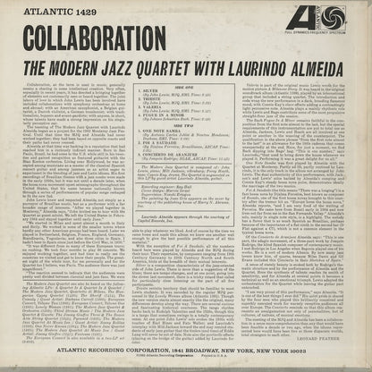 The Modern Jazz Quartet With Laurindo Almeida / モダン・ジャズ・カルテット ローリンド・アルメイダ / Collaboration (1429)