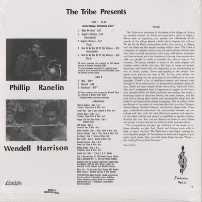 Wendell Harrison - Phil Ranelin - A Message From The Tribe (NA5209) LP 2022 US Now Again｜新品LP