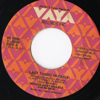 Mongo Santamaria / モンゴ・サンタマリア / Last Tango In Paris / Teminha Pra Bebe -7 (V-5030)