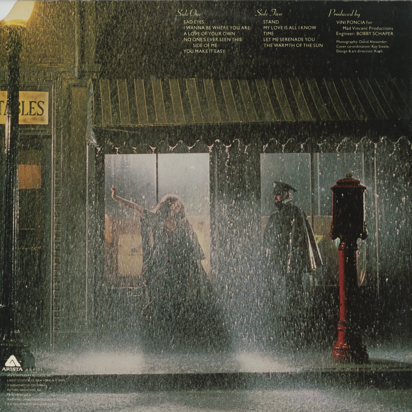 Melissa Manchester - Singin' (AL 4136) LP 1977 US Arista｜中古LP