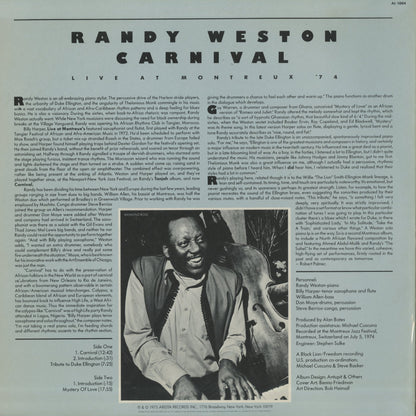 Randy Weston / ランディ・ウェストン / Carnival Live at Montreaux '74 (AL1004)