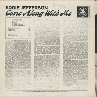 Eddie Jefferson / エディ・ジェファーソン / Come Along With Me (PRST 7698)