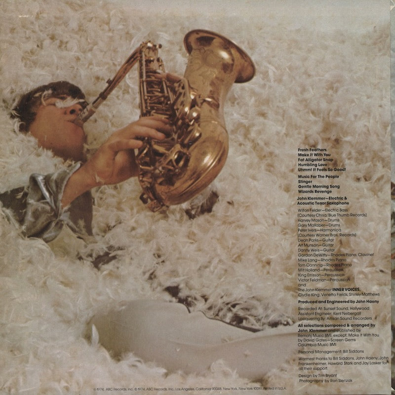 John Klemmer / ジョン・クレマー / Fresh Feathers (ABCD 836)
