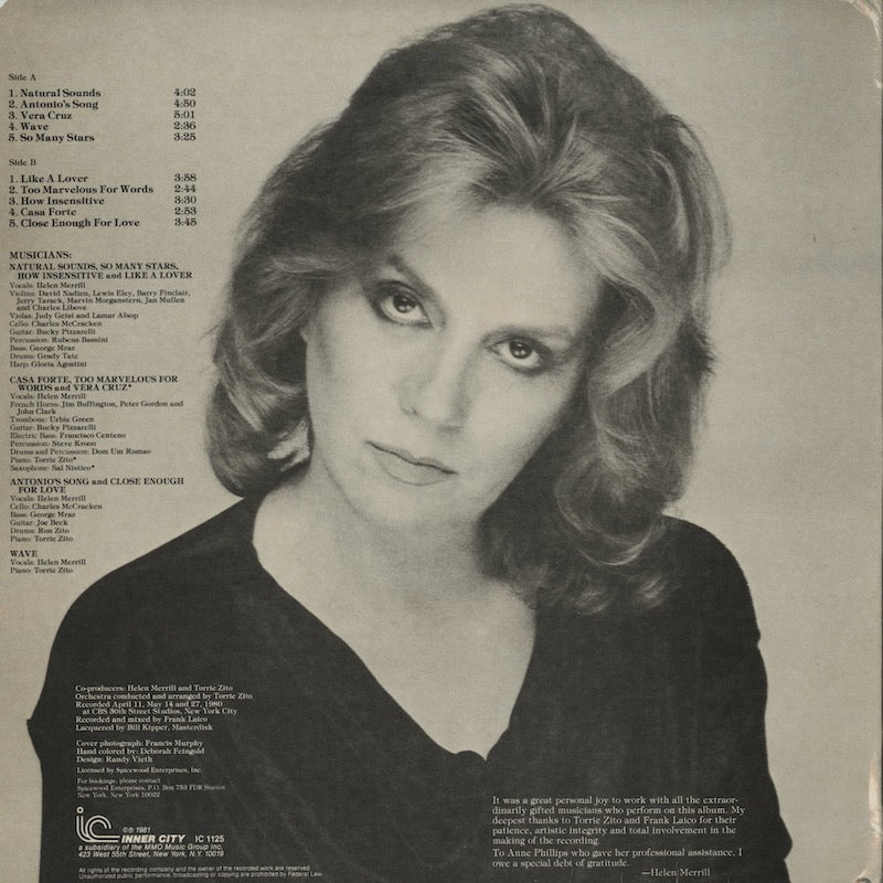Helen Merrill / ヘレン・メリル / Casa Forte (IC1125)