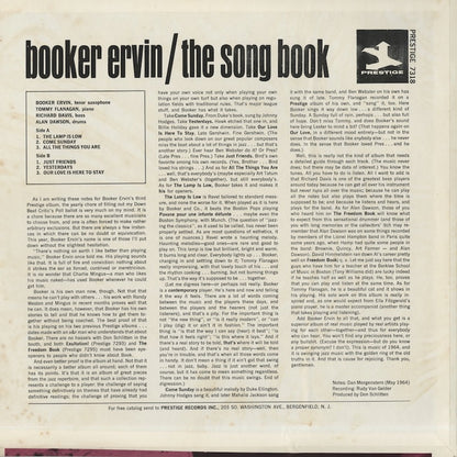 Booker Ervin / ブッカー・アーヴィン / The Song Book (PRT7318)