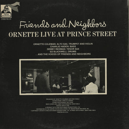 Ornette Coleman / オーネット・コールマン / Friends And Neighbors - Ornette Live At Prince Street (FDS123)