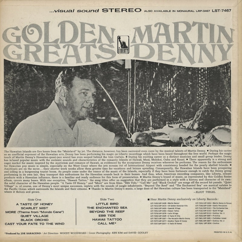 Martin Denny - Golden Greats (LST7467) 1966 US Liberty STEREO｜中古LP