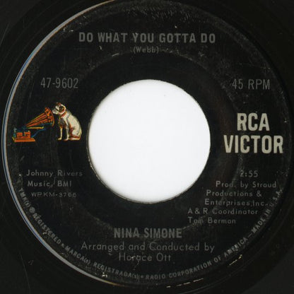 Nina Simone / ニーナ・シモン / Do What You Gotta Do - Peace of Mind -7 (47-9602)
