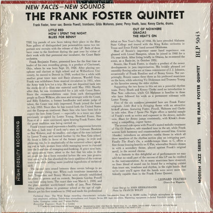Frank Foster / フランク・フォスター / New Faces – New Sounds: Here Comes Frank Foster (BLP5043)