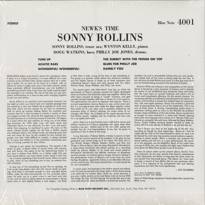 Sonny Rollins / ソニー・ロリンズ / Newk's Time