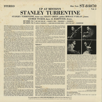 Stanley Turrentine / スタンリー・タレンタイン / Up At Minton's Vol.2 ( K18P-9240 )