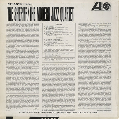 The Modern Jazz Quartet / モダン・ジャズ・カルテット / The Sheriff (1414)