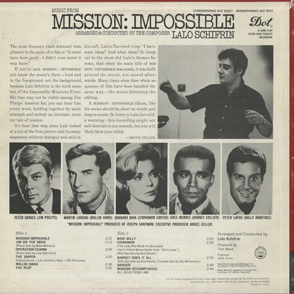Lalo Schifrin / ラロ・シフリン / Music From Mission Impossible (DLP 25831)