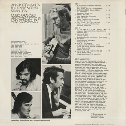 Ann Burton / アン・バートン / Sings For Lovers and Other Strangers (23AP657)