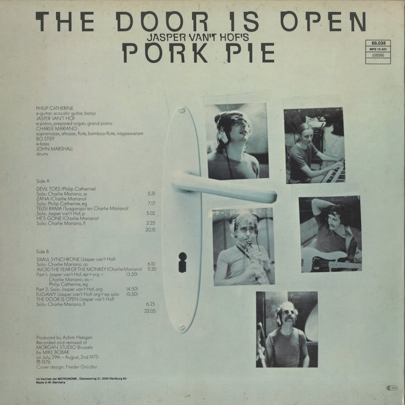 Pork Pie - The Door Is Open (68.038) LP 1977 GER MPS｜中古LP