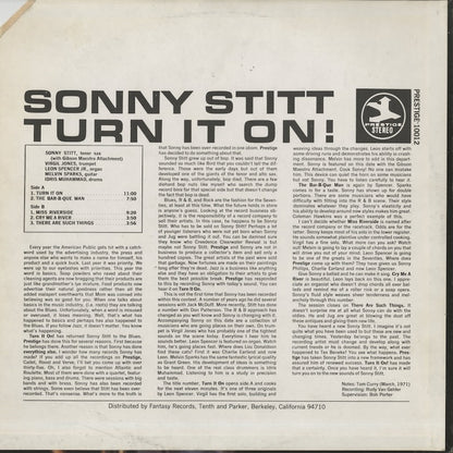 Sonny Stitt / ソニー・スティット / Turn It On! (PRST 10012)