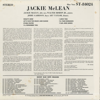 Jackie McLean / ジャッキー・マクリーン / Swing Swang Swingin' ( GXK 8081 )