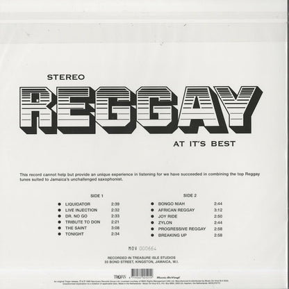 Tommy McCook / トミー・マクック / Reggay at It's Best - 180g Audiophile vinyl pressing (MOVLP3172)