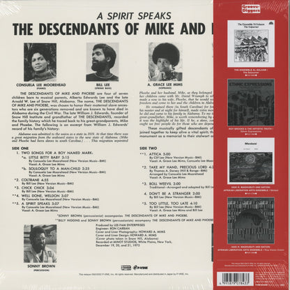 The Descendants Of Mike and Phoebe – A Spirit Speaks (PLP-7843) LP 2022 JPN P-Vine｜新品LP