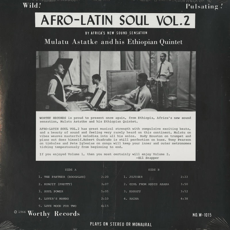 Mulatu Astatke / ムラトゥ＆ヒズ・エチオピアン・クインテット / Afro Latin Soul  Vol.2 (180g) / 1015