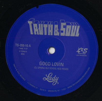 Lady『Good Lovin / Oh No Remix』US Truth & Soul 10inch（TS055-10）DJ Spinna リミックス収録