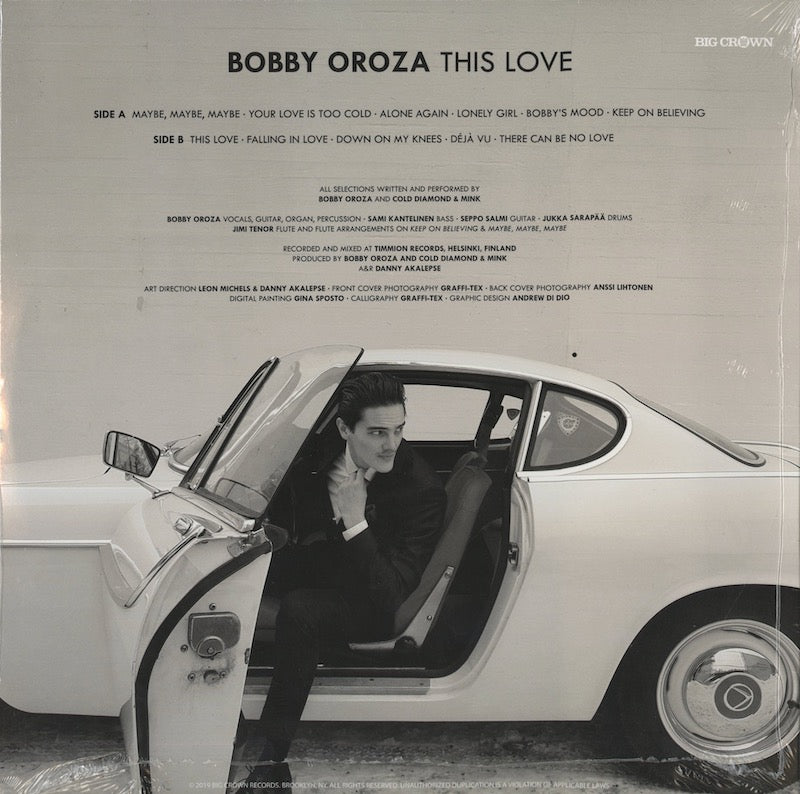 Bobby Oroza - This Love (BC069) 2019 US Big Crown｜新品LP back
