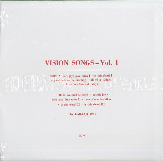 Laraaji - Vision Songs Vol.1 (NUM079) 2018 US Numero Group｜新品LP back