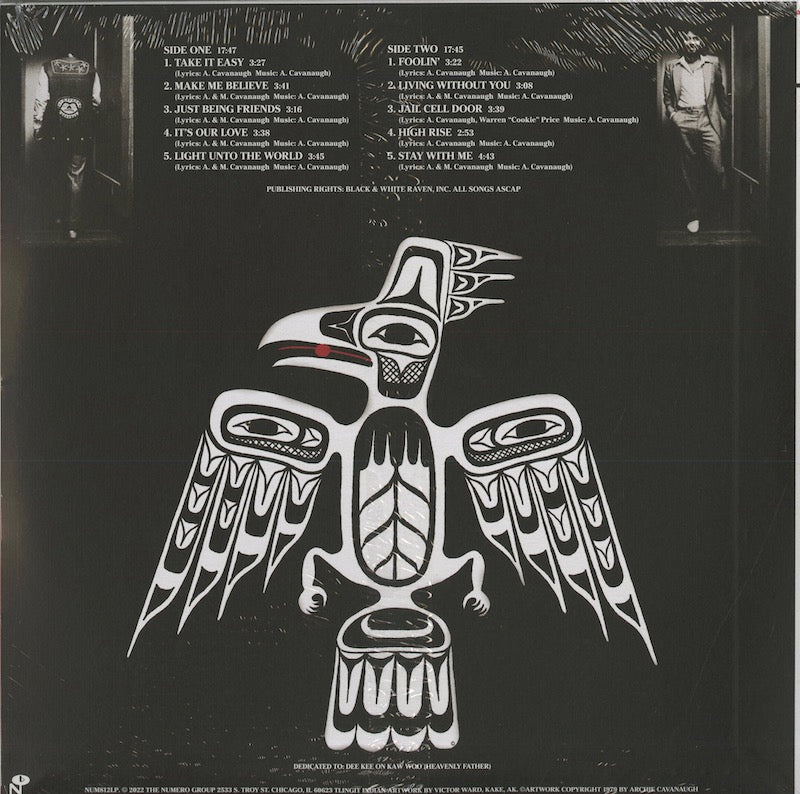 Archie James Cavanaugh - Black And White Raven (NUM 812 -c1) 2022 US Numero Group｜新品LP back